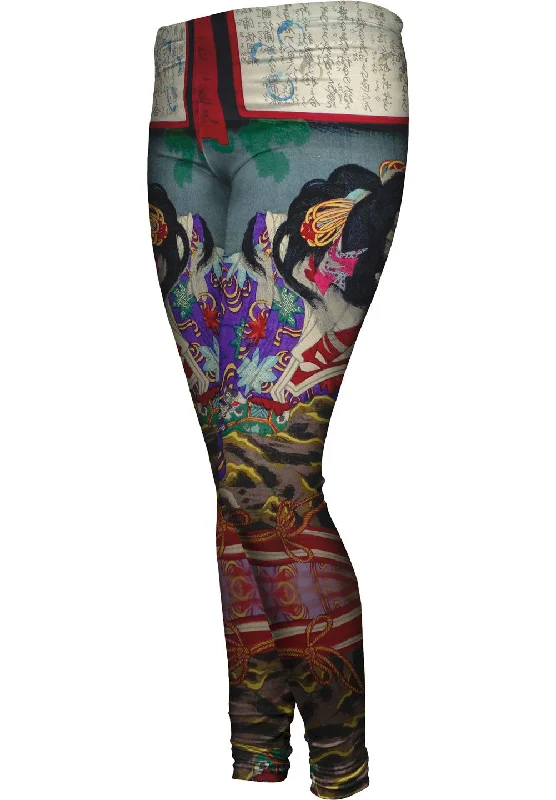 Japan - Toyohara Kunichika -"Good and Evil" (1876) Feminine Women's Soft 