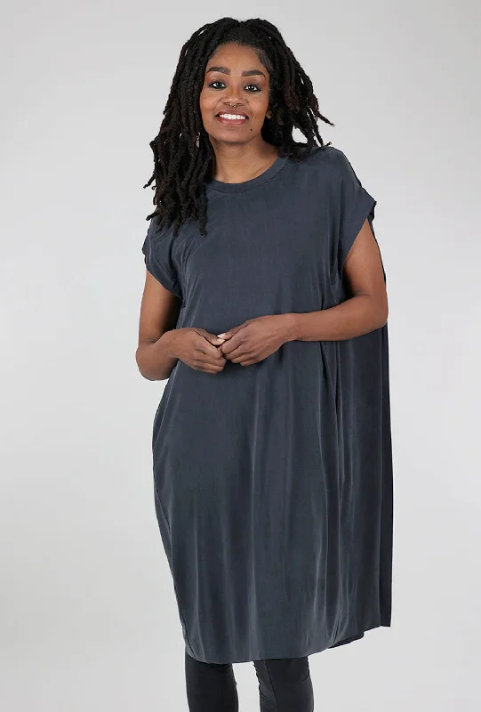 Clichee Cupro Tunic, Velvet Denim Youthful Women's Anime - inspired
