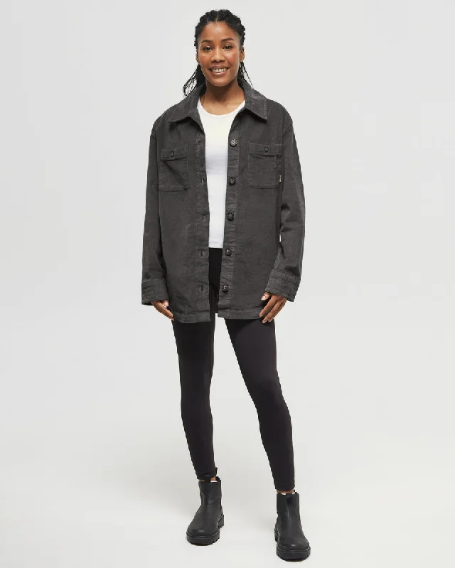 EcoStretch Corduroy Shacket Relaxed Women's 