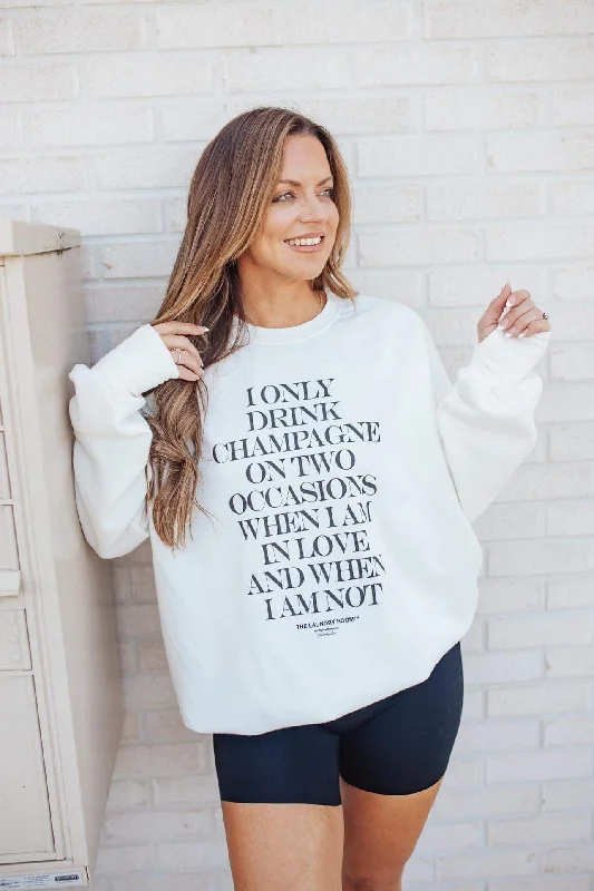 Champagne Occasions Pullover - White Polished Women's Silk