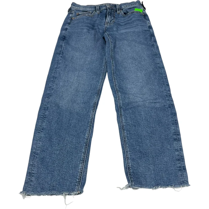 Jeans Cropped By American Eagle In Blue Denim, Size: 0 Refined Women's 