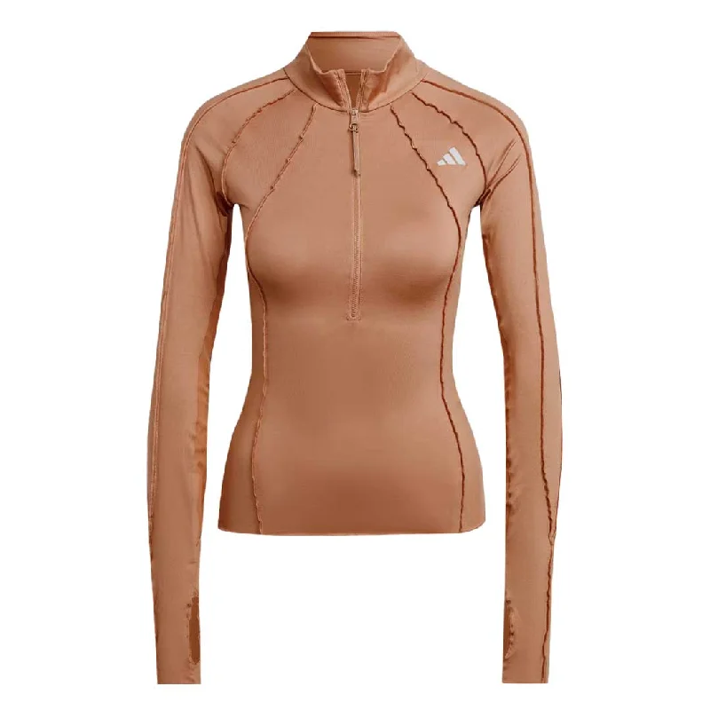 adidas - Women's Collective Power 1/2 Zip Long Sleeve Shirt (IC5088) Casual Women's Loose - fitting