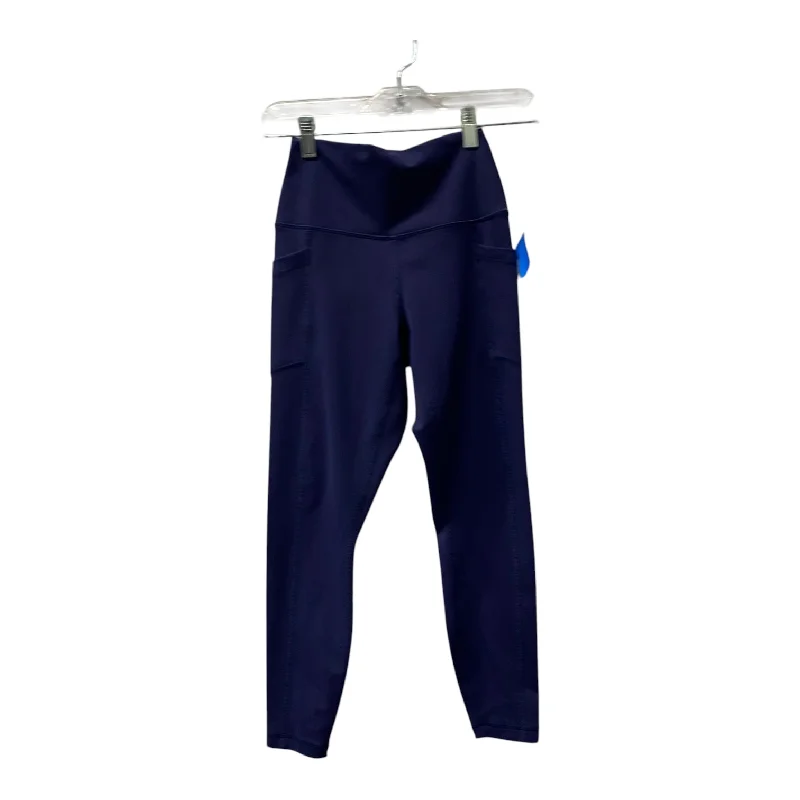 Athletic Leggings By 90 Degrees By Reflex In Blue, Size:S Traditional Women's Wool