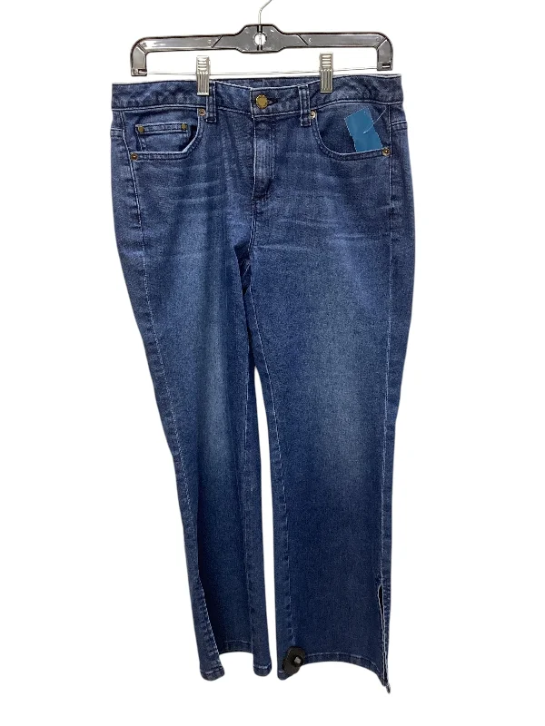 Jeans Straight By Michael By Michael Kors In Blue, Size: 6 Sporty Women's Athleisure Jeans Straight By Michael By Michael Kors In Blue, Size: 6 Sporty Women's Athleisure