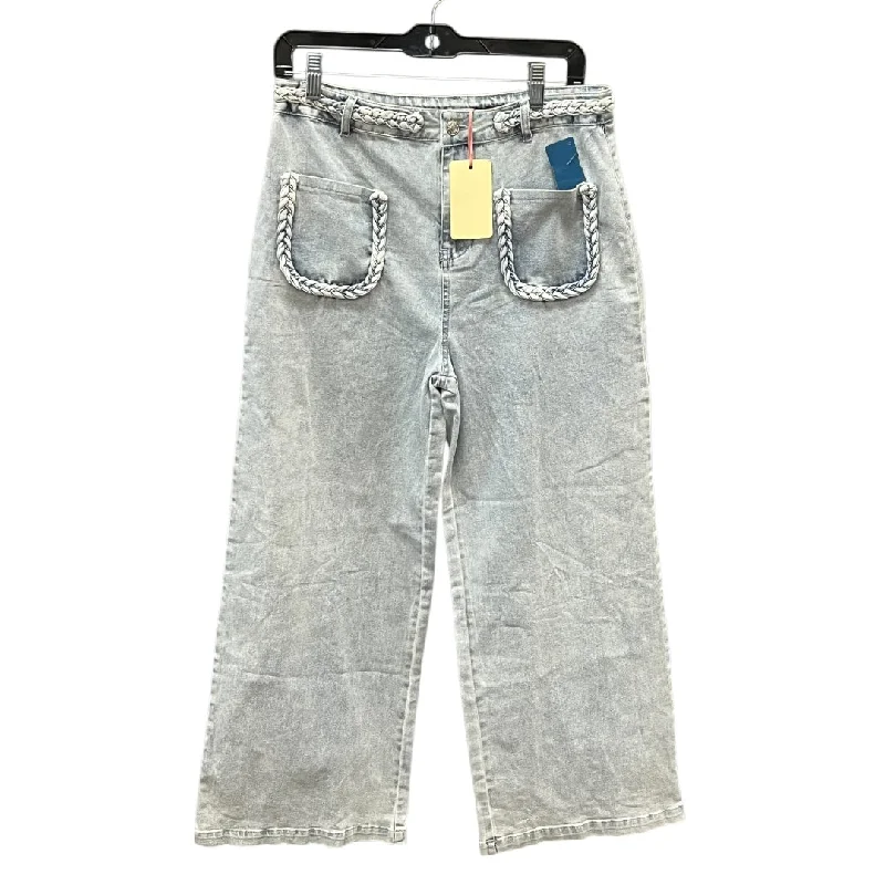 Jeans Cropped By Entro In Blue Denim, Size: L Traditional Women's Wool
