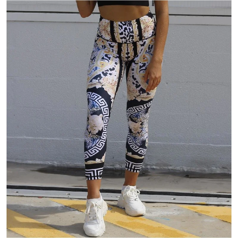 Luxe Animal Print Tights Cozy Women's Winter