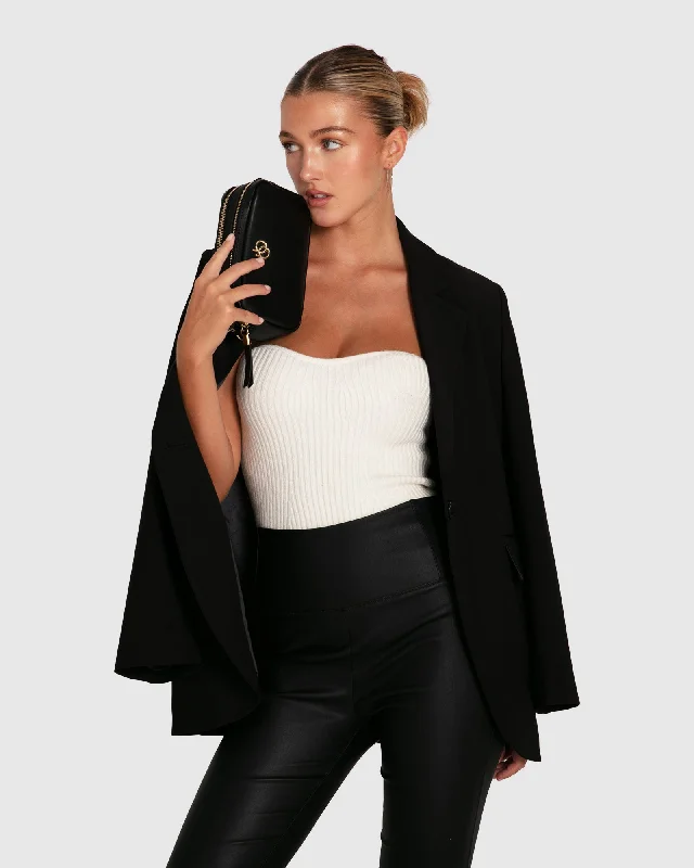 Unchained Heart Blazer - Black Disco