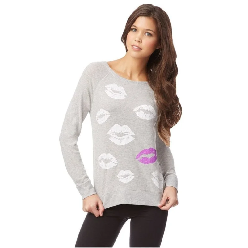 Aeropostale Womens LIPS Sweatshirt, Grey, Medium Hip Women's Urban