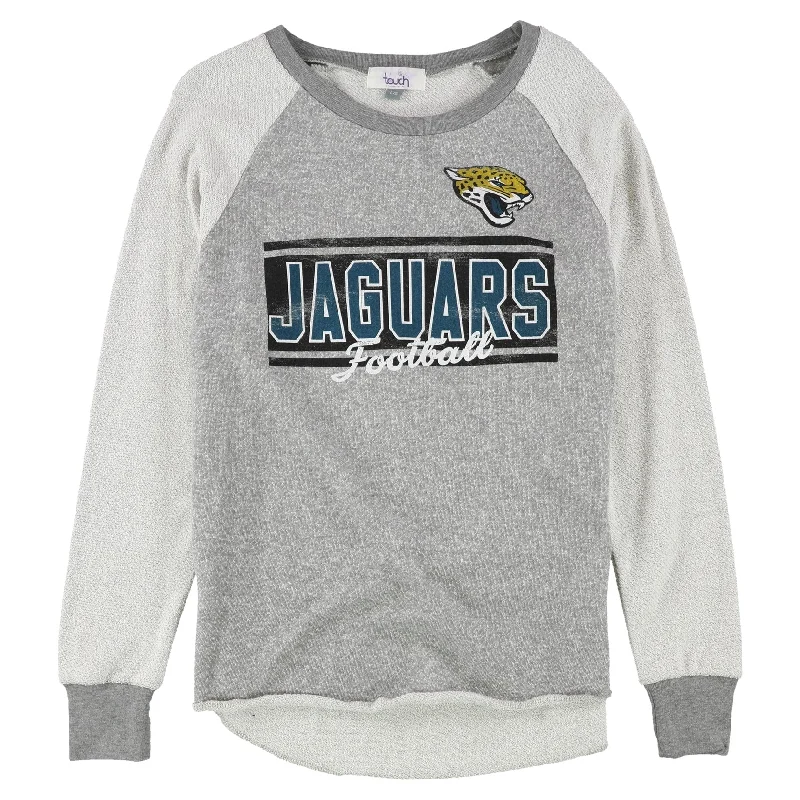 Touch Womens Jacksonville Jaguars Sweatshirt, Grey, Large Sophisticated Women's 