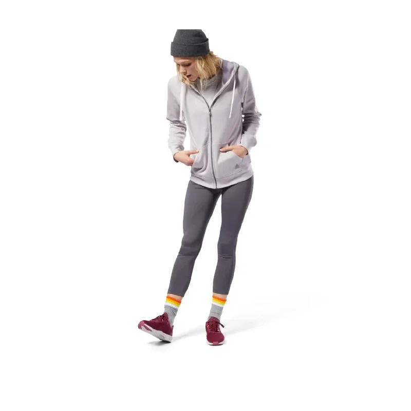 Reebok Womens 7/8 Length Tight Compression Athletic Pants, Grey, Large Women