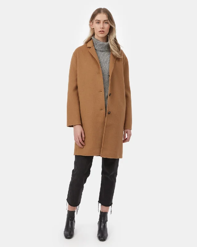 Wool Longline Coat Dynamic Women's High - energy