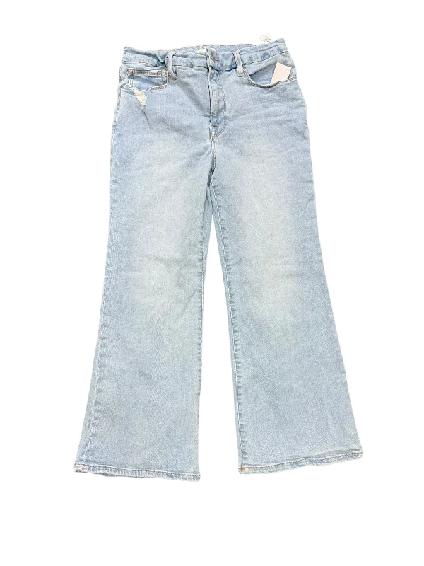 Jeans Boot Cut By Good American In Blue Denim, Size: 10 Australian Beach