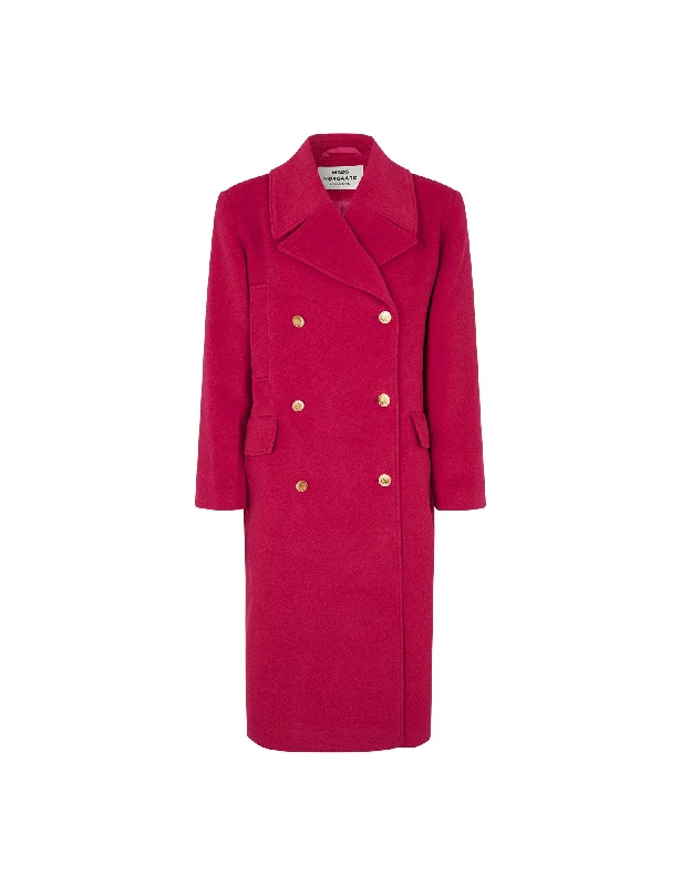 Milva Sanny Coat, Fuchsia Purple Modern Women's 