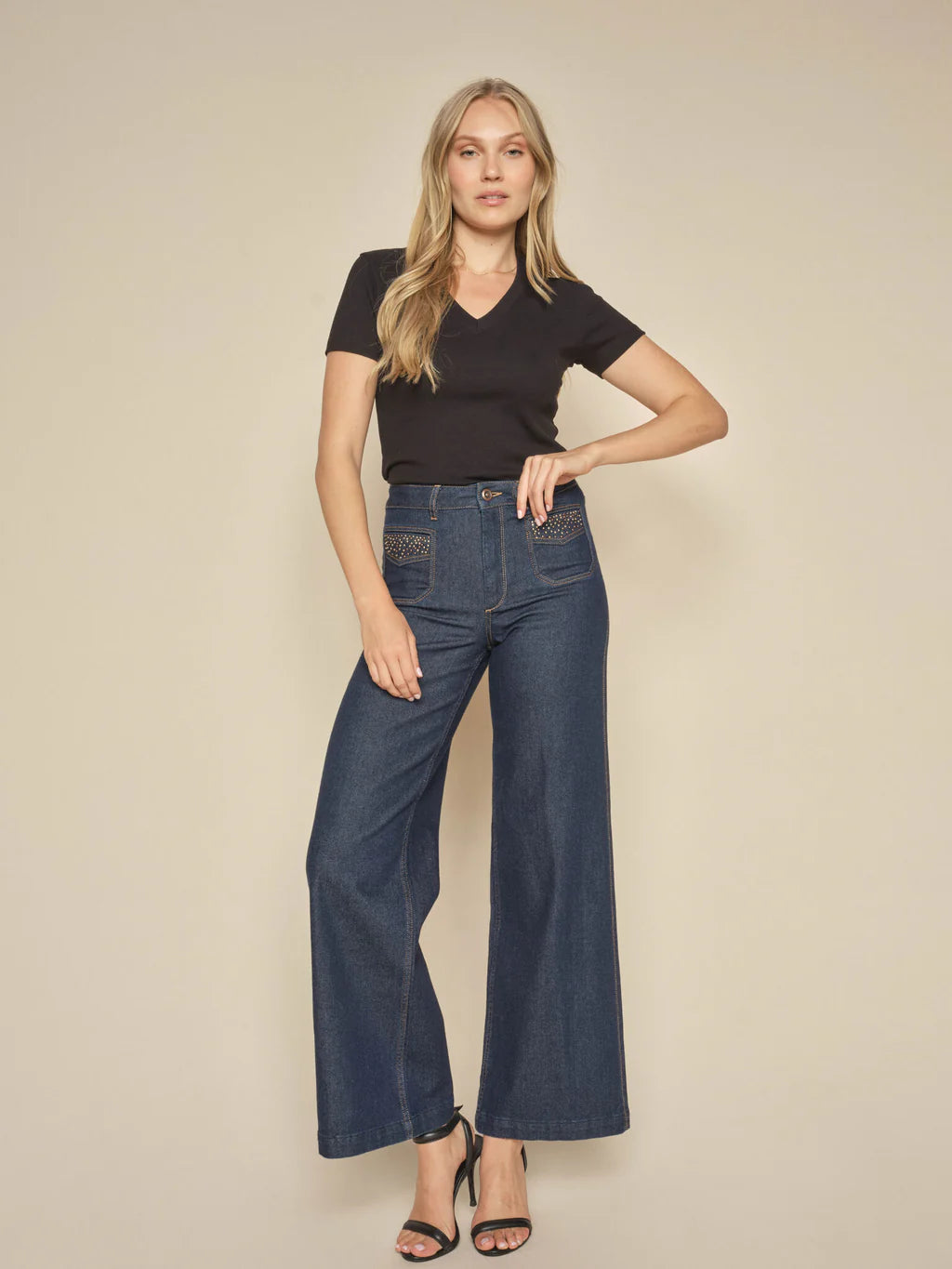 Mos Mosh Colette Alexia Dark Blue Jeans Street