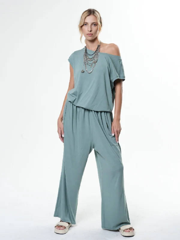 Elastic Waist Summer Jumpsuit Bold Women's Animal Print