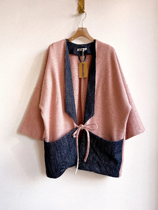 Blush and Denim Chore Jacket Bold Women's Statement