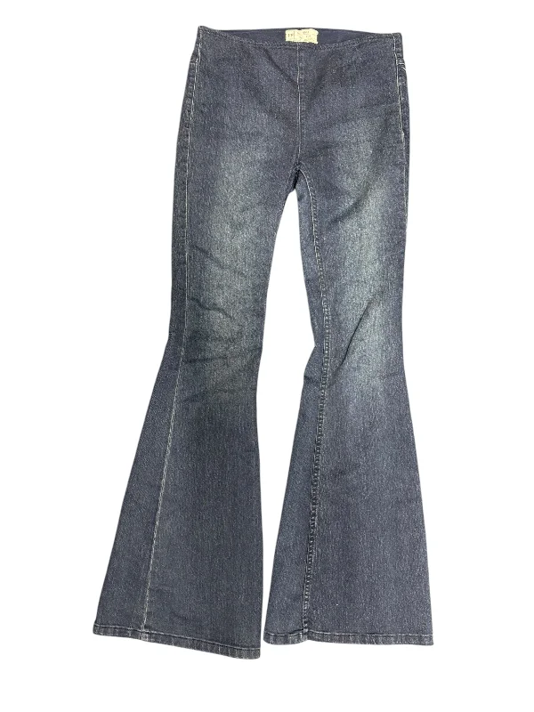 Jeans Flared By Free People In Blue Denim, Size: 6 Stylish Women's Tropical 