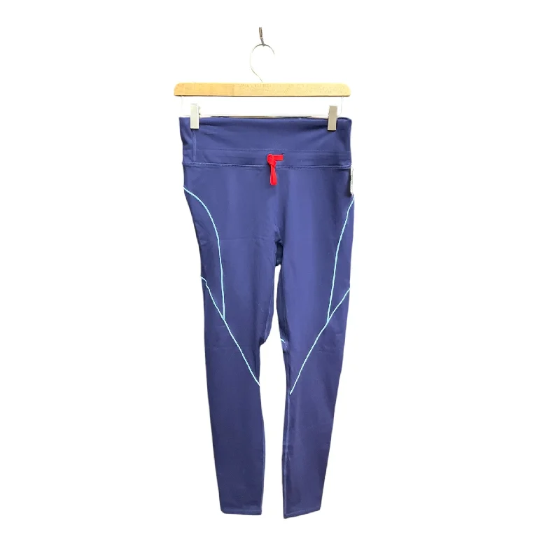 Athletic Leggings By Fabletics In Navy, Size: L Sporty Women's Athleisure 