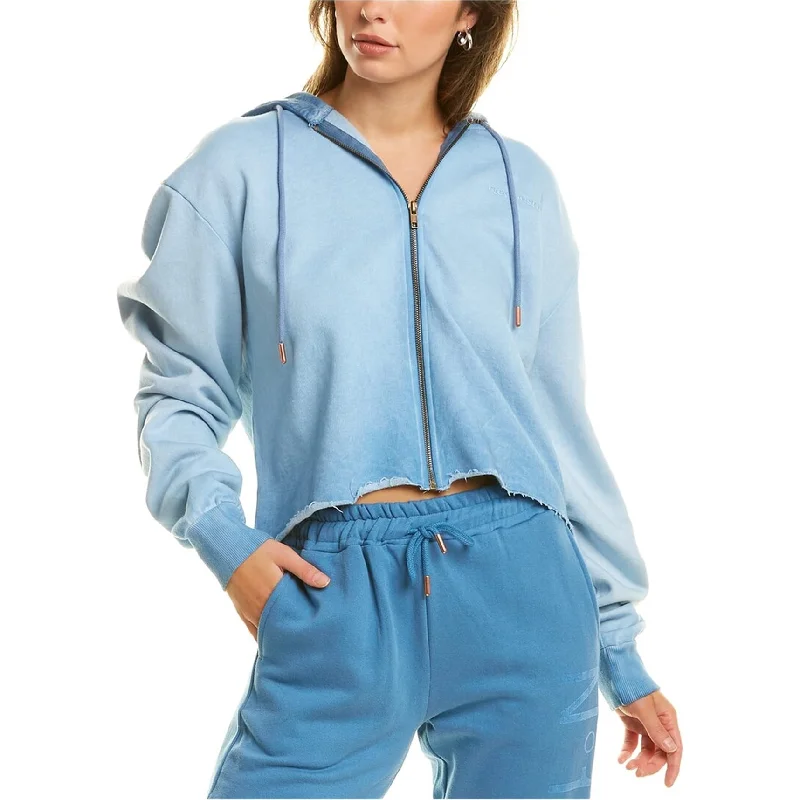 Elevenparis Womens Distressed Hoodie Sweatshirt, Blue, Medium Artistic Women's Avant - 