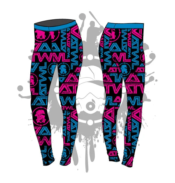 All Over Tron Womens Leggings Monochromatic All - in - one