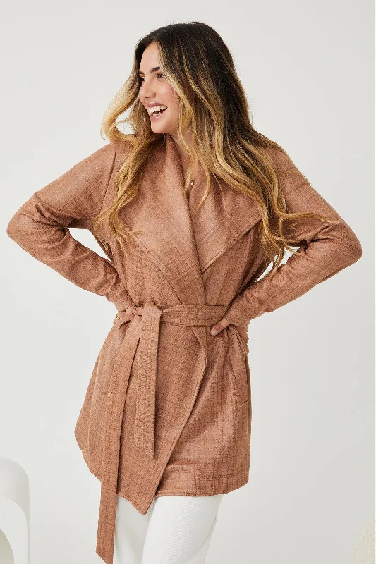 Silvanne Coat - Camel Print Women