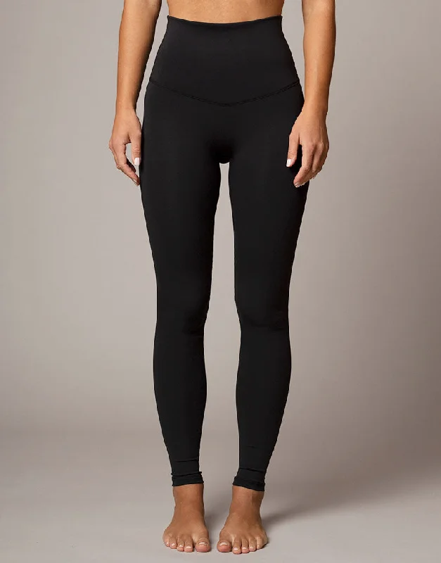 Freestyle Flat Front Legging Black Confident Women's Power