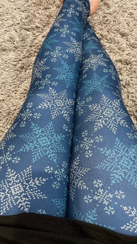 Knitted Snowflake Legging Dynamic Women's Moto