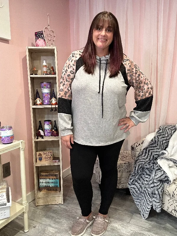 Black & Leopard Full Length Leggings with Pockets purpose