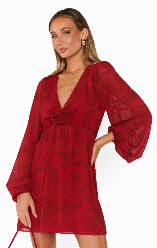 Rosetta Mini Dress ~ Dark Romance Refined Women's Velvet