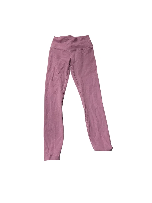 Athletic Leggings By Lululemon In Purple, Size: 4 Feminine Women's Soft 