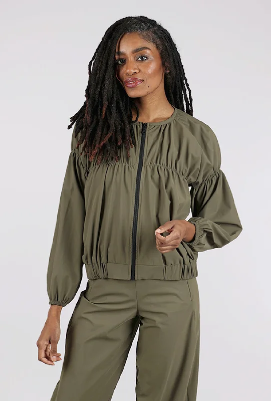 Vanice Jacket, Khaki Refined Women's Velvet