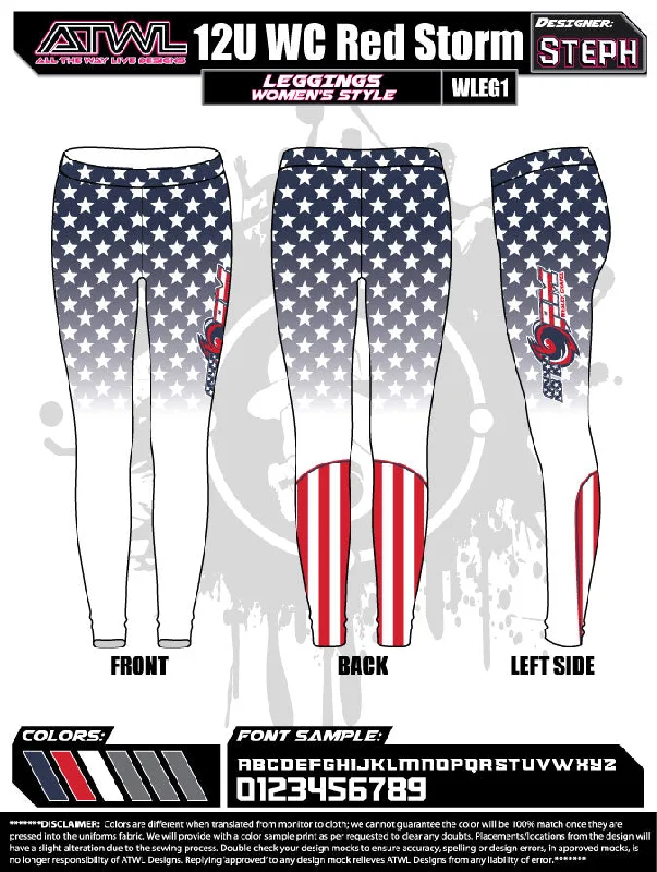 WC Red Storm Women's Legging Confident Women's High - fashion
