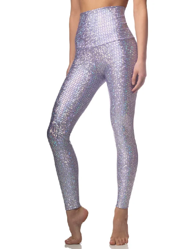 Lavender Mermaid Sneaker Legging Gym
