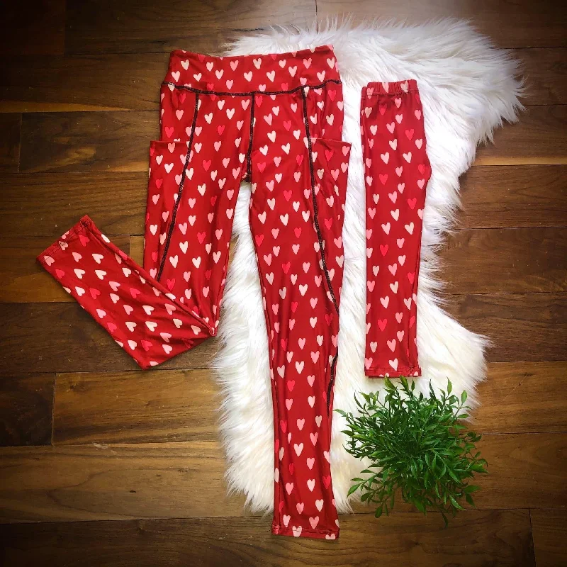 Valentines Mommy & Me Leggings Geometric