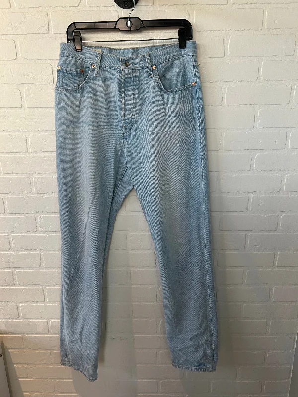 Jeans Straight By Levis In Blue Denim, Size: 8 Bold Women's Animal Print
