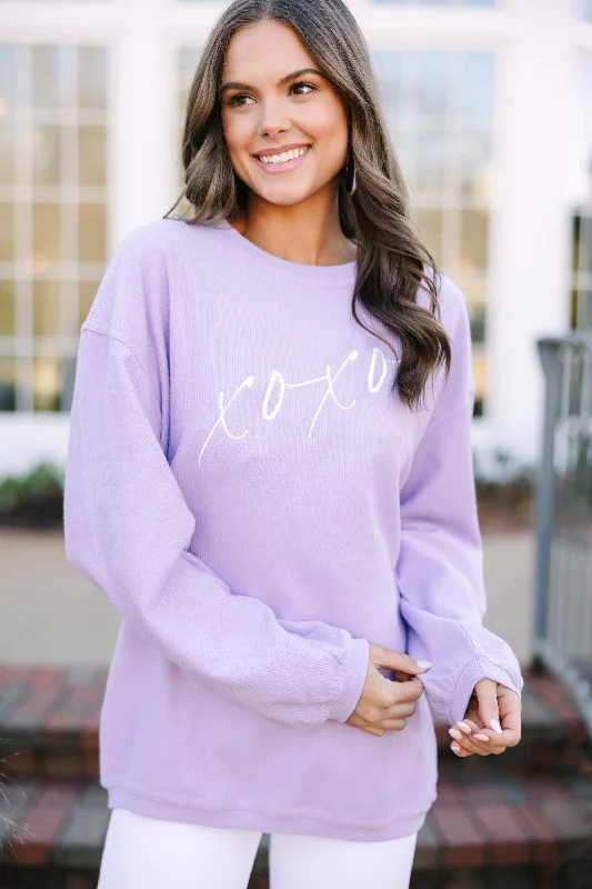 XoXo Lilac Embroidered Sweatshirt Sharp Women's Italian