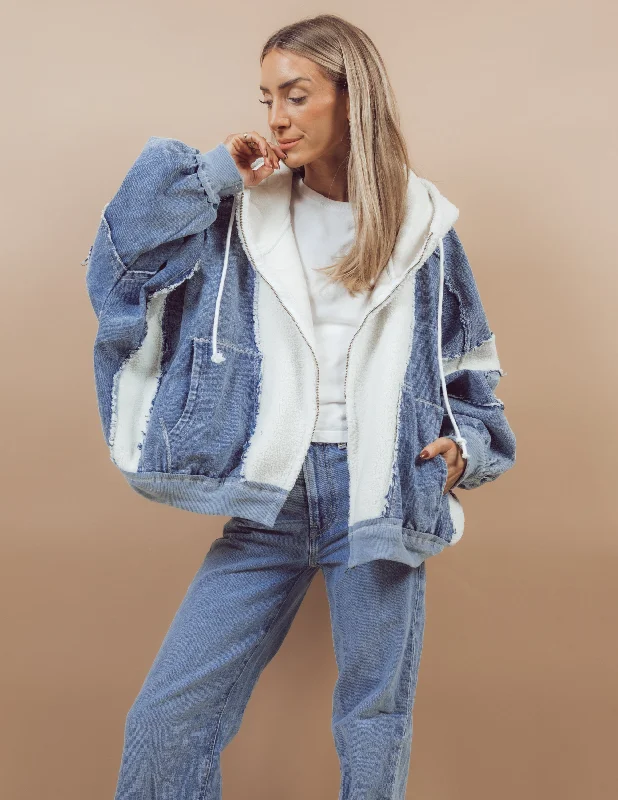 Aynsley Denim Jacket Edgy Women's Punk