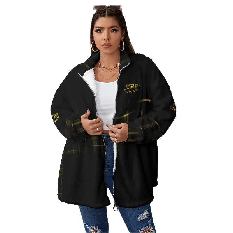 TRP Matrix 01 Ladies Designer Full Zip Plus Size Teddy Coat Confident Women's Power