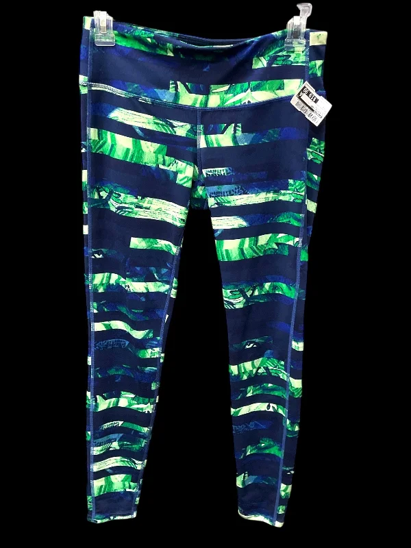 Athletic Leggings By Athleta In Blue Green, Size: S Compression