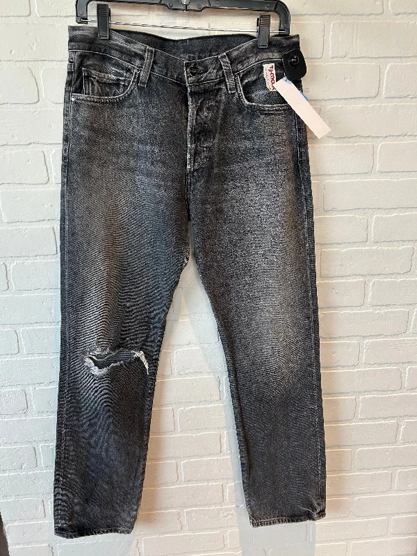 Jeans Straight By Cmc In Black Denim, Size: 4 Unique Women's Upcycled