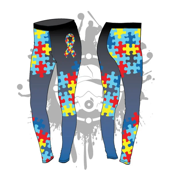 Autism Awareness Womens Leggings Cashmere