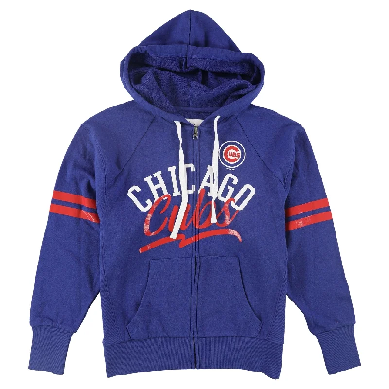 G-III Sports Womens Chicago Cubs Hoodie Sweatshirt, Blue, Medium European