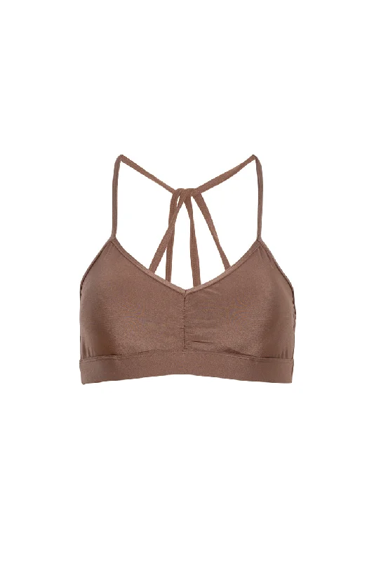 Bronze sports bra Monochromatic All - in - one