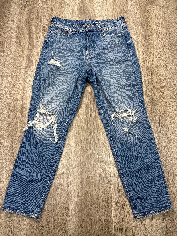 Jeans Straight By Old Navy In Blue Denim, Size: 10 performance