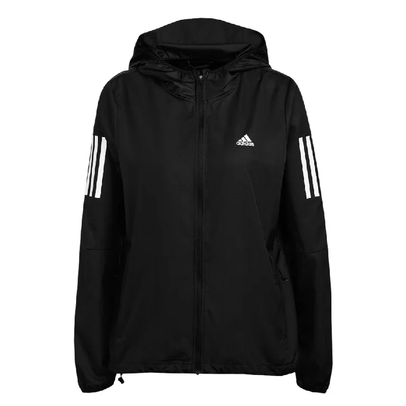 adidas - Women's Own The Run Hooded Running Windbreaker Jacket (H59271) Tough Women's Military - inspired adidas - Women's Own The Run Hooded Running Windbreaker Jacket (H59271) Tough Women's Military - inspired