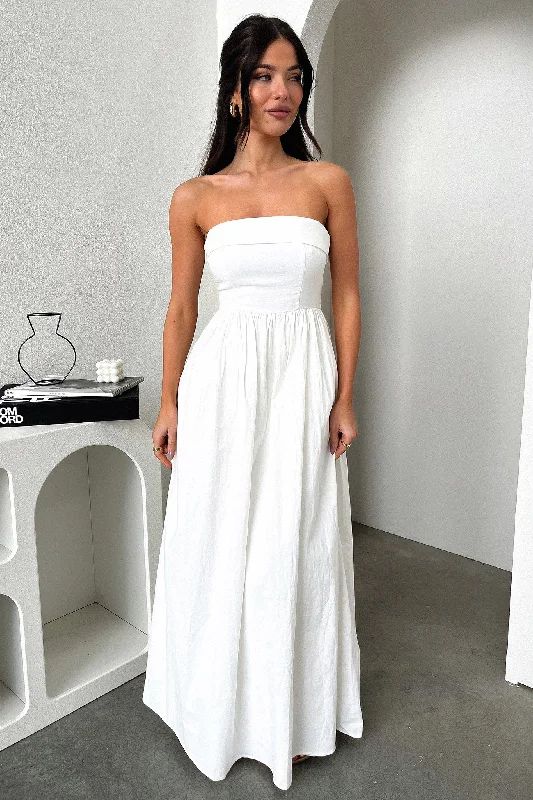 Cornell Maxi Dress - White French