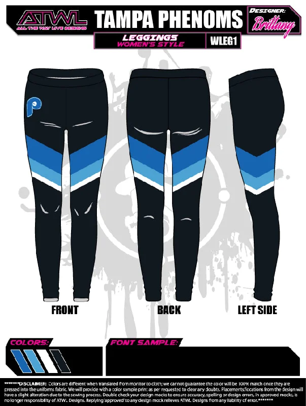 Tampa Phenoms Full dye Womens Leggings Country