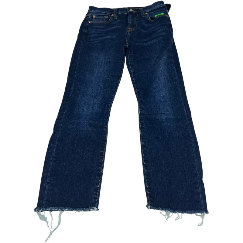 Jeans Skinny By 7 For All Mankind In Blue Denim, Size: 2 Practical Women's Multi - 