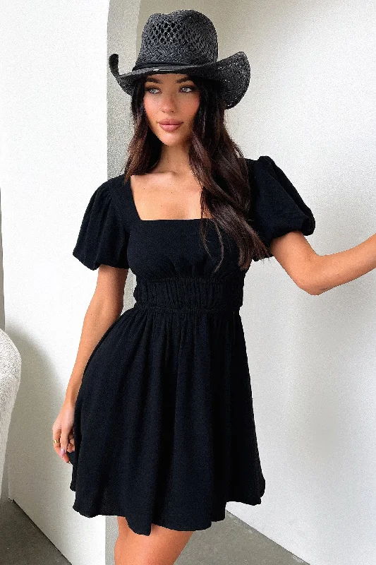Whitney Dress - Black Bold Women's Animal Print