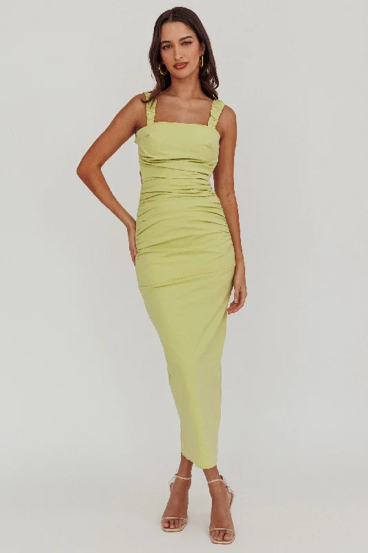 Dream Crush Lace-Up Back Maxi Dress Trendy Women's 